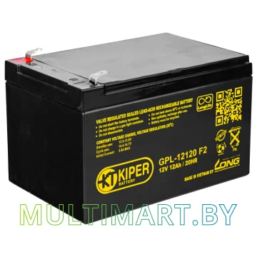 Аккумулятор для ИБП Kiper GPL-12120 F2 (12В/12 А·ч)